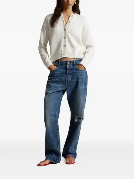 Ριγέ δερμάτινος κάλτσες Polo Ralph Lauren με κορδόνι μαύρο