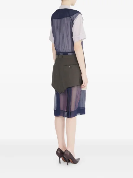 Rochie midi Maison Margiela până la genunchi de costum albastru