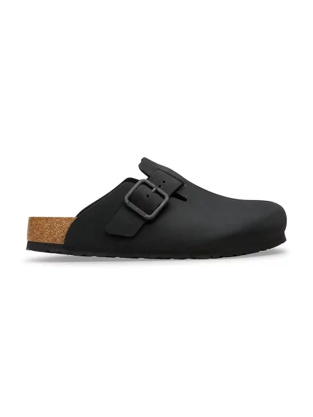 Birkenstock natikači iz nubuka Boston črna