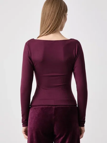 Лонгслив Juicy Couture с вырезом лодочка