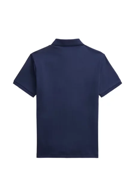 Tricou polo Polo Ralph Lauren cu autograf cu 5 buzunare în carouri gri