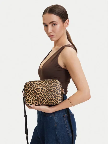 Geantă Liu Jo cu model leopard maro