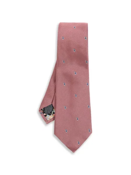Cravată Paul Smith cu model paisley roz