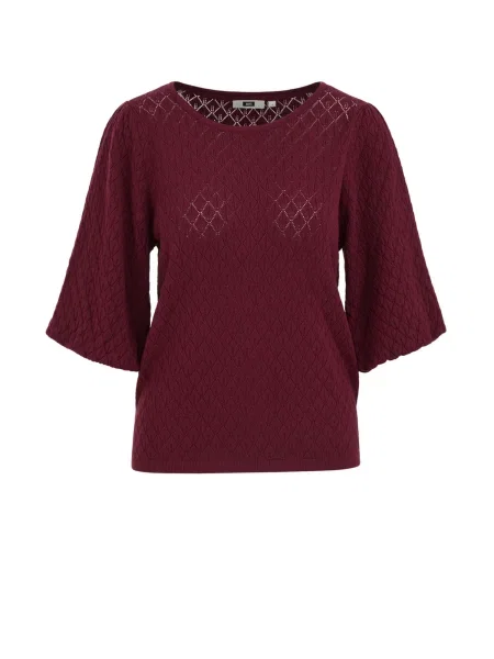 WE Fashion Pulover vin roșu