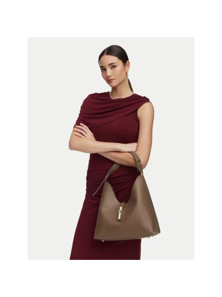 Torebka Furla skórzana zielona