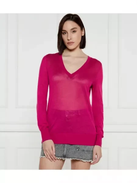 Michael Kors Pulover cu adaos de mătase