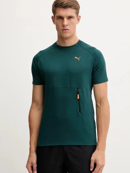 Тениска за трениране Puma с принт сиво