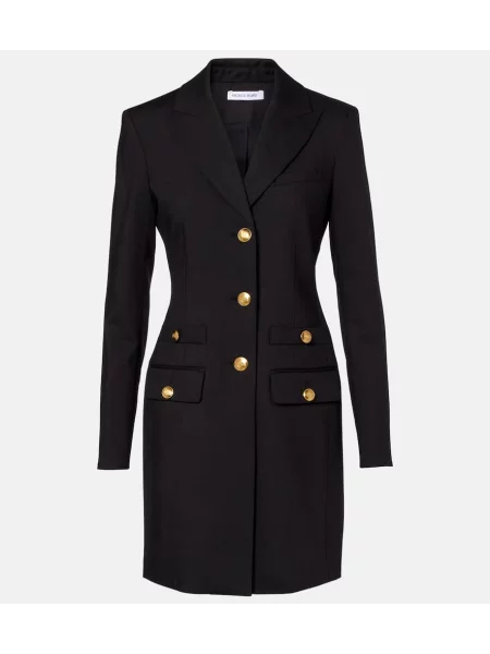 Sukienka Veronica Beard wełniana garniturowa czarna