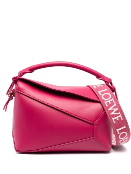 Geantă shopper Loewe din piele roz