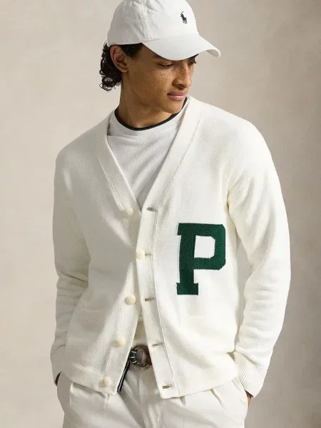 Polo Ralph Lauren ζακέτα ανδρική λευκό