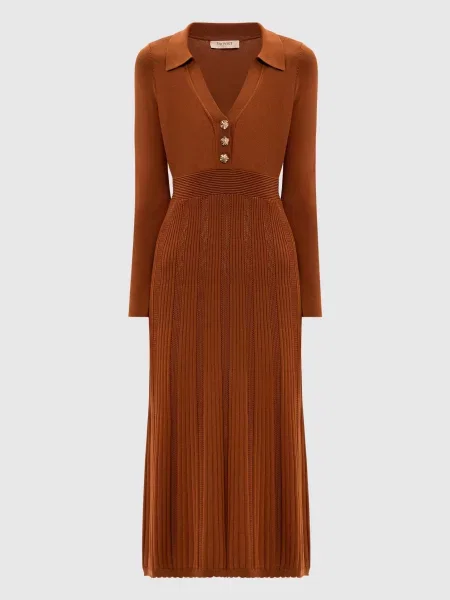 Сукня міді Twinset коричнева