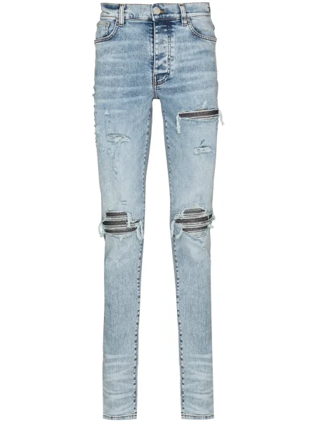 Blugi skinny Amiri rupți skinny fit albastru