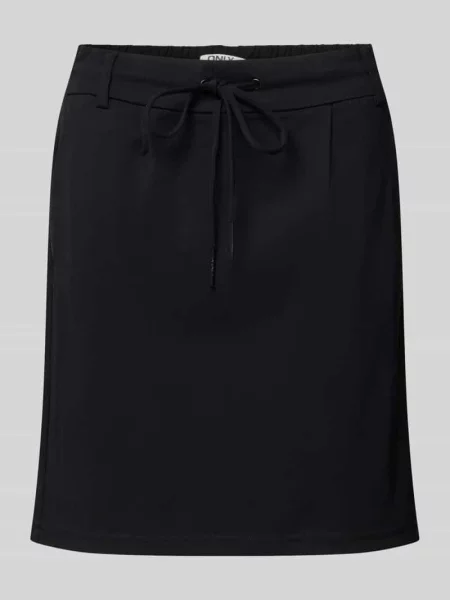 Spódnica mini rozkloszowana z mieszanki model ‘POPTRASH’ Only czarna