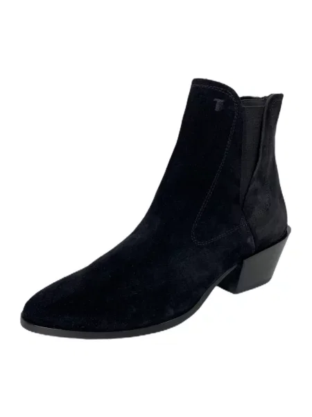 Botki Tod's zamszowe czarne