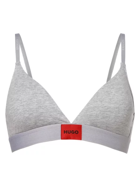 HUGO biustonosz typu bralette Kobiety Dżersej S szary