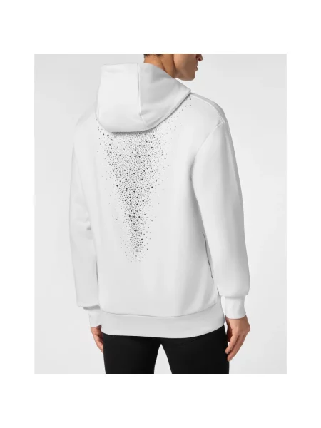 Bluza z kapturem Philipp Plein z kapturem biała