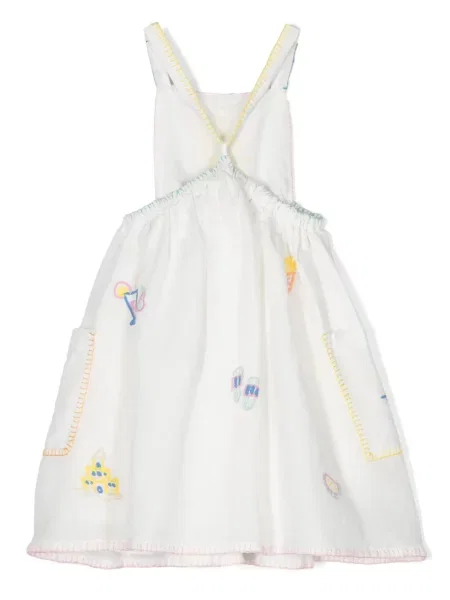 Sukienka mini dziecięca Stella Mccartney biała
