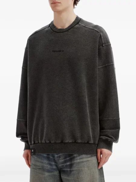 Pulover Izzue cu broderie gri