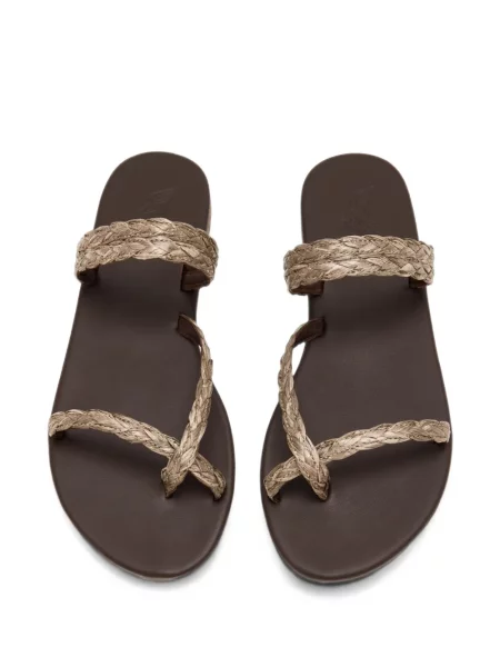 Sandale Ancient Greek Sandals upletena smeđa