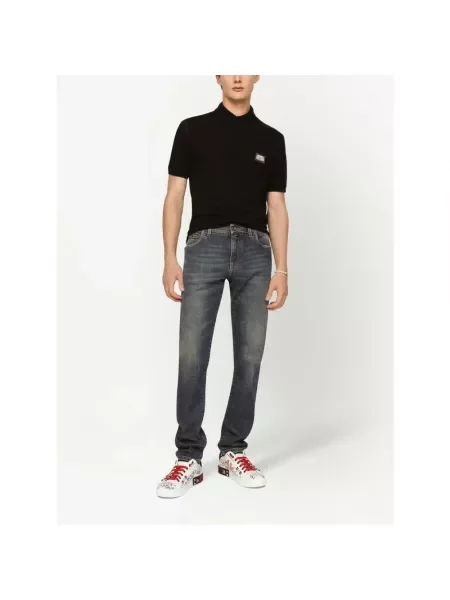 Koszulka polo Dolce And Gabbana czarna