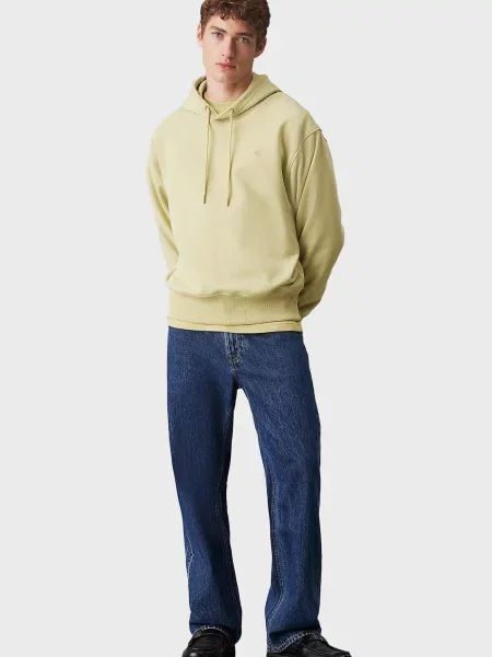 Утеплена толстовка Calvin Klein Jeans жовта