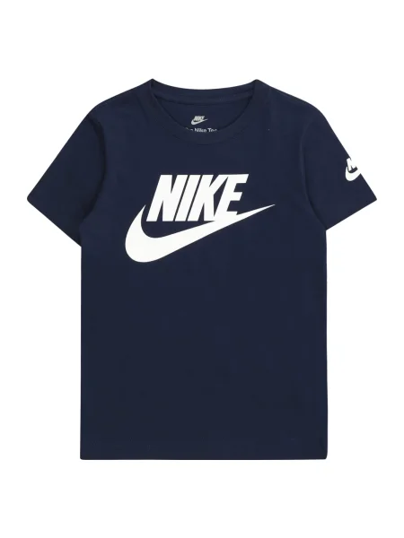 Nike Sportswear Tricou Futura Evergreen albastru marin alb