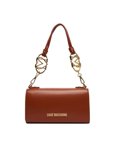 Kabelka LOVE MOSCHINO Černá hnědá
