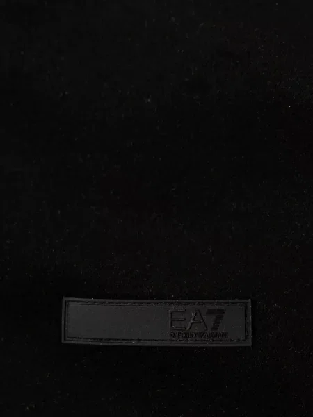Šal Ea7 Emporio Armani s autogramom crna