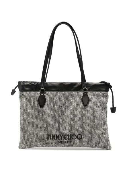Halszálkás húzózsinór kézitáska Jimmy Choo fehér