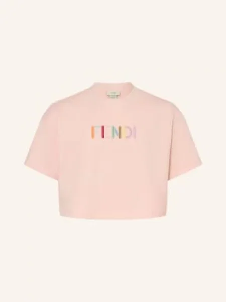 Fendi Mikina růžová / světle / oranžová fialová