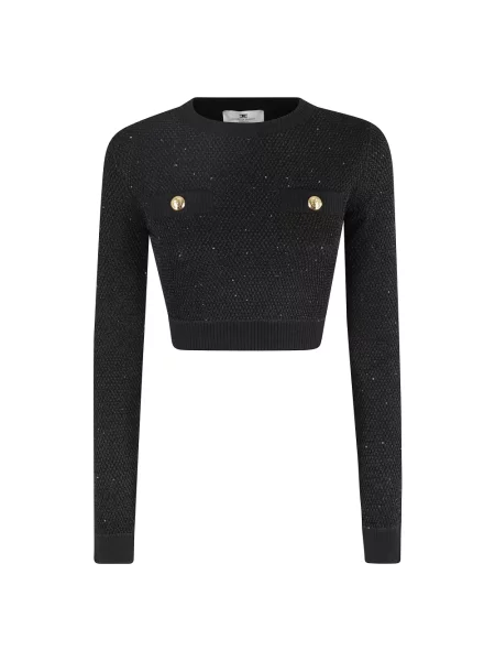 Sweter Elisabetta Franchi czarny