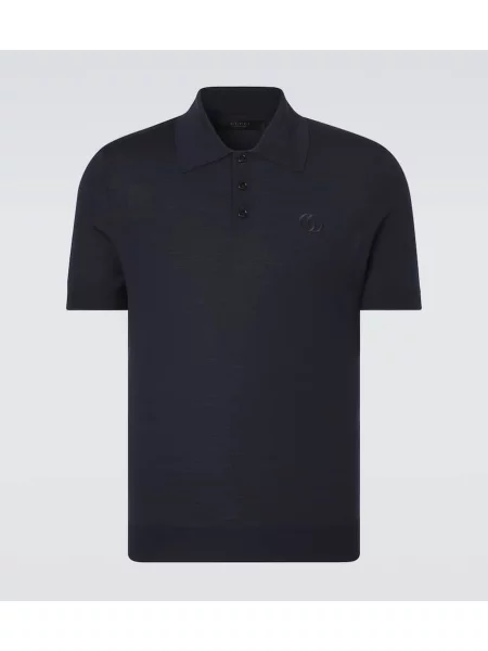 Polo Gucci de lână albastru