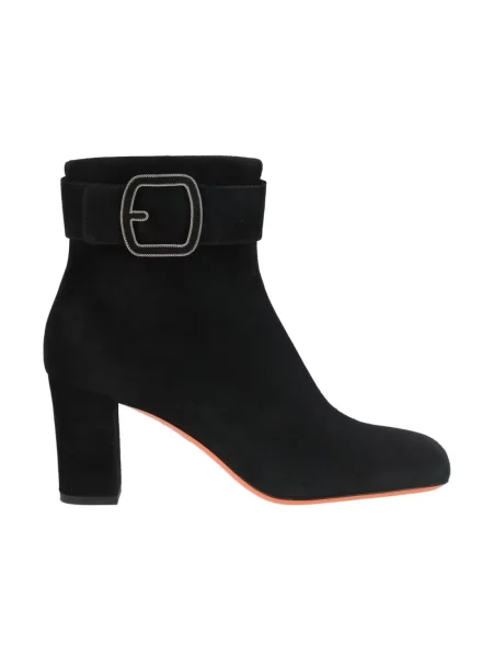 Buty do kostki Santoni skórzane czarne