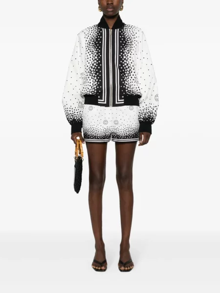 Raštuotos šortai Elie Saab balta