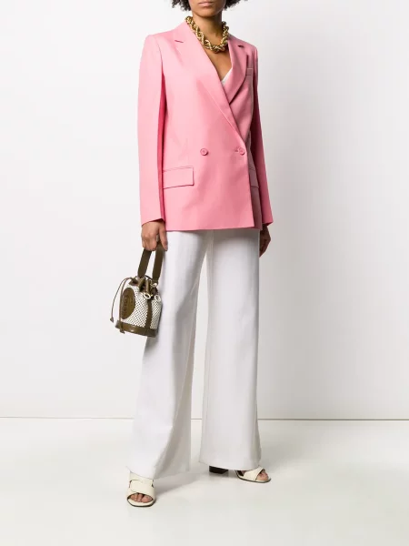 Sacou Givenchy cu două rânduri de nasturi roz