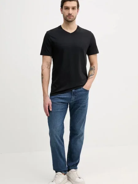 Calvin Klein Jeans t-shirt gładki czarny