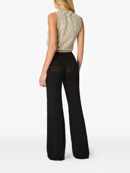 Pantaloni Missoni tricotate negru
