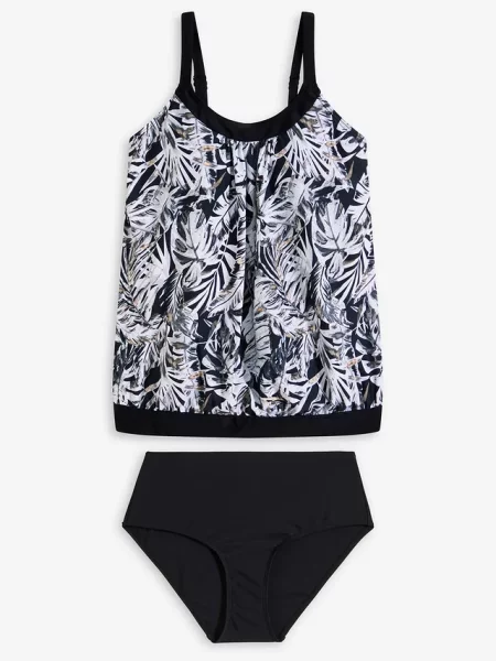 Tankini oversize komplet 2 cz. czarny