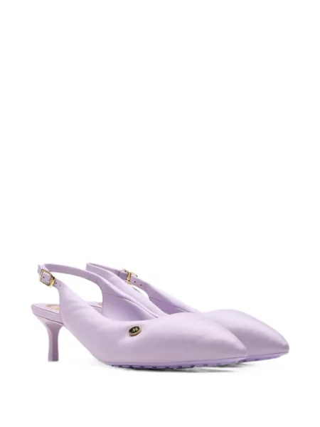 Pantofi cu toc Clarks Originals din piele slingback violet