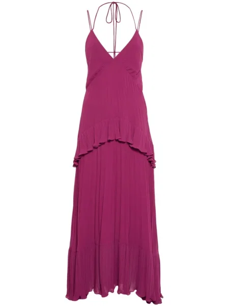 Rochie Twinset plisată de costum violet