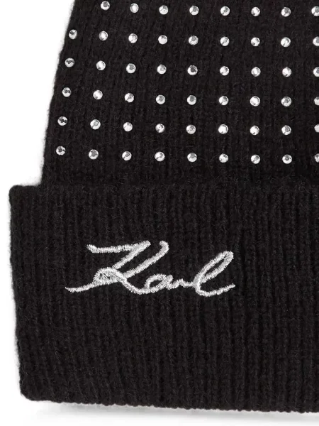 Stras căciulă Karl Lagerfeld negru