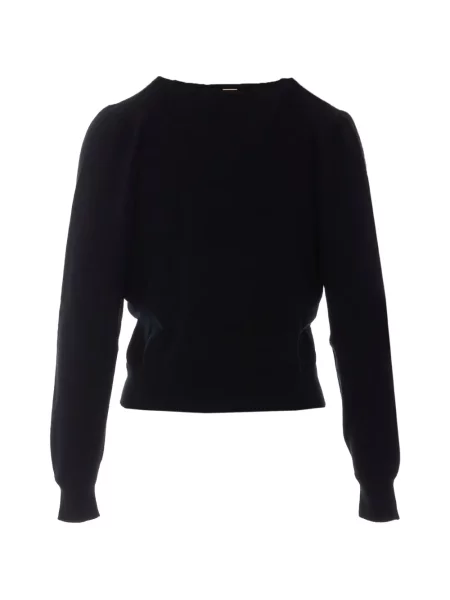 Pulover Twinset cu decolteu în V negru