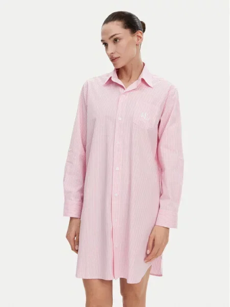 LAUREN RALPH LAUREN Нічна сорочка Relaxed Fit рожевий