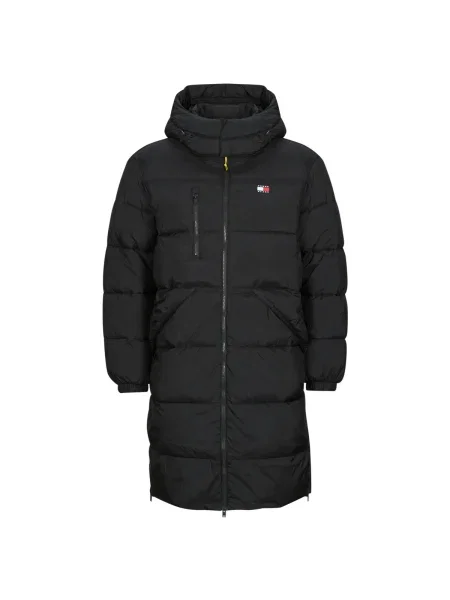 Tommy Jeans rövid kabát téli fekete