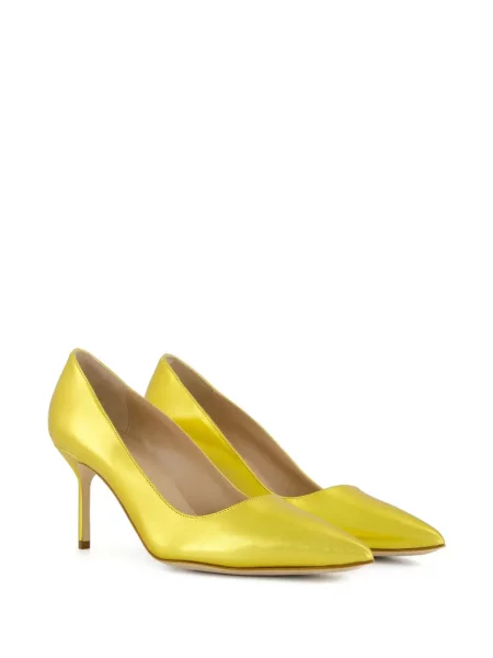 Kožené lodičky Manolo Blahnik žluté