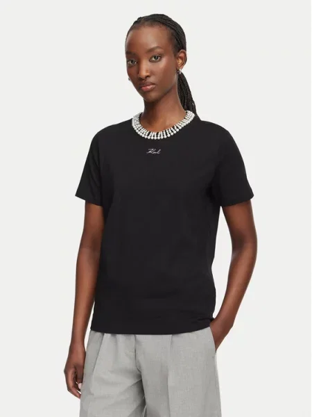 KARL LAGERFELD Tricou negru