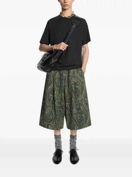 Pantaloni scurți Dries Van Noten verde