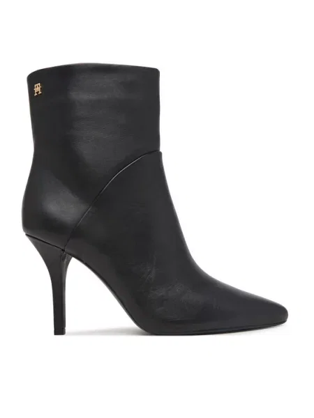 Tommy Hilfiger Bokacsizma High Heel Clean Ankle Boot fekete