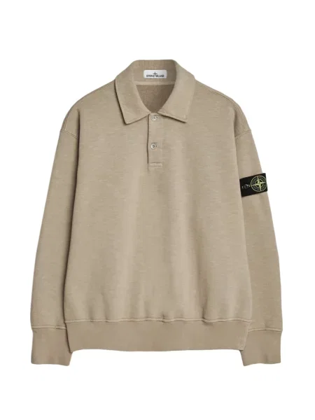 Lung tricou polo Stone Island cu strasuri