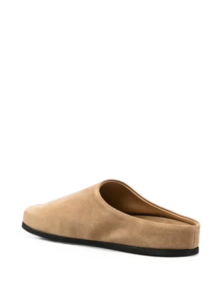 Papuci tip mules Dear Frances din piele de căprioară